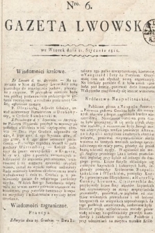 Gazeta Lwowska. 1812, nr 6