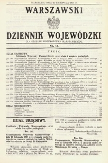 Warszawski Dziennik Wojewódzki : dla obszaru Województwa Warszawskiego. 1934, nr 17