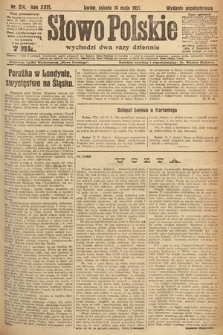 Słowo Polskie. 1921, nr 214
