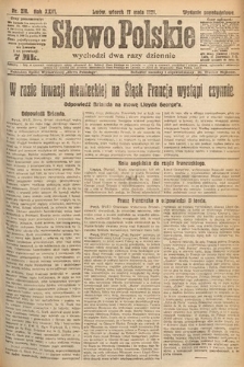 Słowo Polskie. 1921, nr 218
