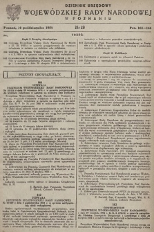 Dziennik Urzędowy Wojewódzkiej Rady Narodowej w Poznaniu. 1951, nr 19