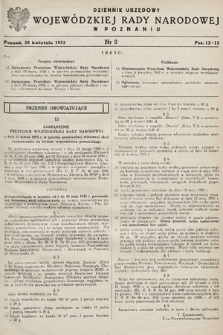 Dziennik Urzędowy Wojewódzkiej Rady Narodowej w Poznaniu. 1955, nr 3