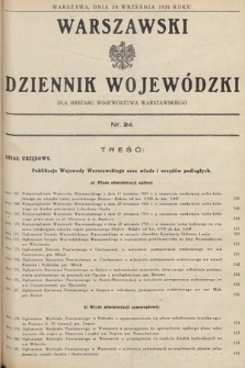 Warszawski Dziennik Wojewódzki : dla obszaru Województwa Warszawskiego. 1935, nr 24