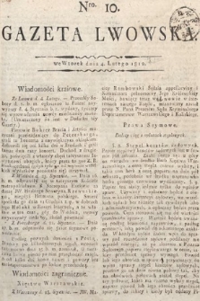 Gazeta Lwowska. 1812, nr 10