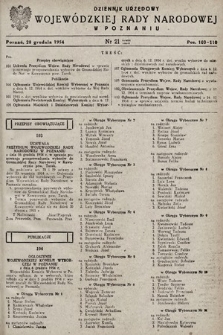 Dziennik Urzędowy Wojewódzkiej Rady Narodowej w Poznaniu. 1954, nr 21