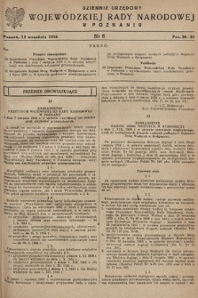 Dziennik Urzędowy Wojewódzkiej Rady Narodowej w Poznaniu. 1956, nr 6
