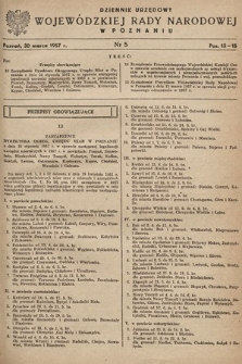 Dziennik Urzędowy Wojewódzkiej Rady Narodowej w Poznaniu. 1957, nr 5