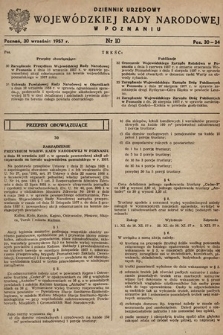 Dziennik Urzędowy Wojewódzkiej Rady Narodowej w Poznaniu. 1957, nr 10
