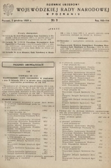 Dziennik Urzędowy Wojewódzkiej Rady Narodowej w Poznaniu. 1959, nr 9