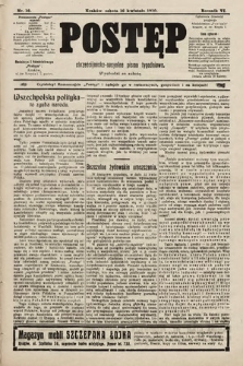 Postęp : chrześcijańsko-socjalne pismo tygodniowe. 1910, nr 16