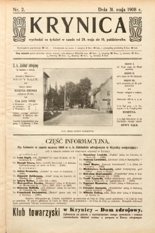 Krynica. 1908, nr 2