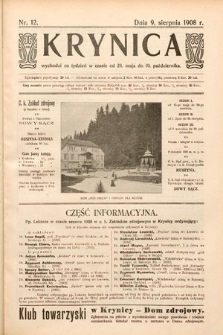 Krynica. 1908, nr 12