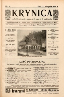 Krynica. 1908, nr 14