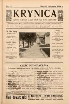 Krynica. 1908, nr 17