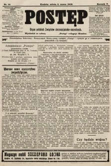 Postęp : organ polskich związków chrześcijańsko-socyalnych. 1909, nr 10