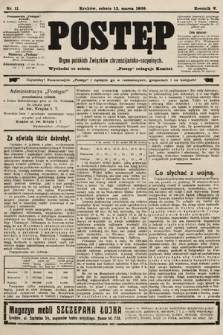 Postęp : organ polskich związków chrześcijańsko-socyalnych. 1909, nr 11