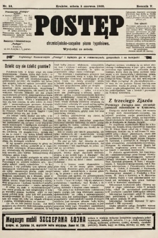 Postęp : chrześcijańsko-socyalne pismo tygodniowe. 1909, nr 23