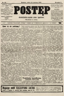 Postęp : chrześcijańsko-socyalne pismo tygodniowe. 1909, nr 24