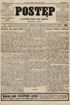Postęp : chrześcijańsko-socyalne pismo tygodniowe. 1909, nr 28