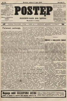Postęp : chrześcijańsko-socyalne pismo tygodniowe. 1909, nr 29