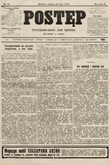 Postęp : chrześcijańsko-socyalne pismo tygodniowe. 1909, nr 30