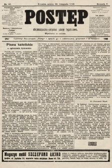 Postęp : chrześcijańsko-socyalne pismo tygodniowe. 1909, nr 47