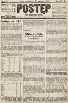 Postęp : pismo chrześcijańsko-socyalne. 1908, nr 12
