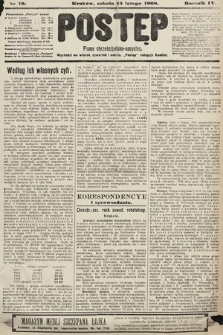 Postęp : pismo chrześcijańsko-socyalne. 1908, nr 19