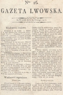 Gazeta Lwowska. 1812, nr 16