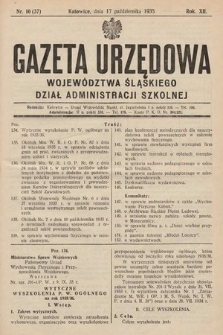 Gazeta Urzędowa Województwa Śląskiego. Dział Administracji Szkolnej. 1935, nr 10 (37)