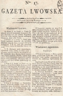 Gazeta Lwowska. 1812, nr 17