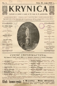 Krynica. 1909, nr 1