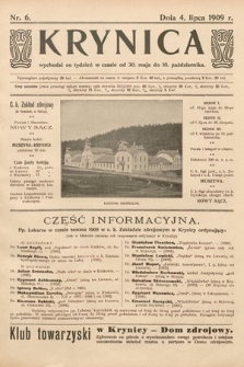 Krynica. 1909, nr 6