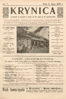 Krynica. 1909, nr 7