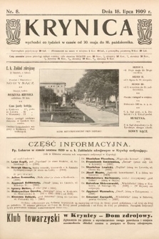 Krynica. 1909, nr 8