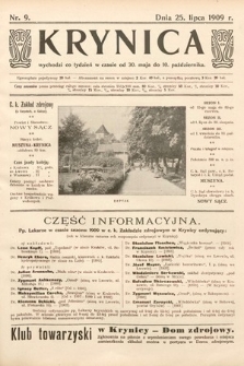 Krynica. 1909, nr 9