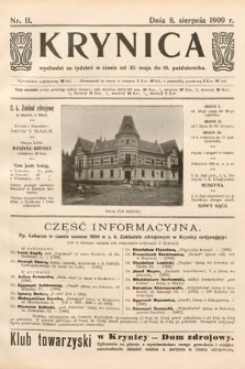Krynica. 1909, nr 11
