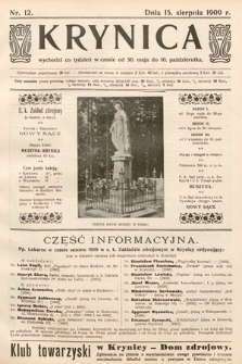 Krynica. 1909, nr 12