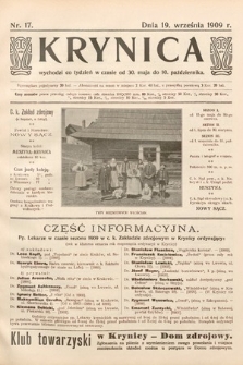 Krynica. 1909, nr 17