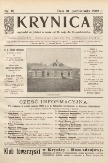 Krynica. 1909, nr 18