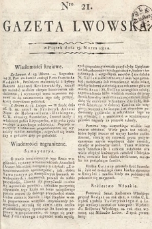 Gazeta Lwowska. 1812, nr 21