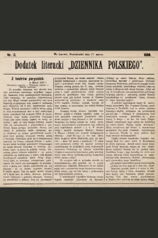 Dodatek Literacki „Dziennika Polskiego”. 1890, nr 11