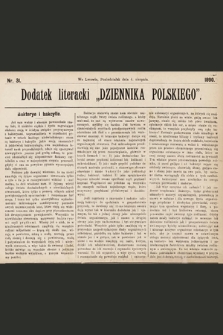 Dodatek Literacki „Dziennika Polskiego”. 1890, nr 31