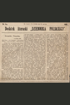 Dodatek Literacki „Dziennika Polskiego”. 1890, nr 52
