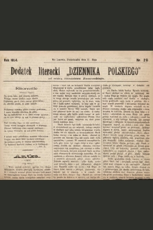 Dodatek Literacki „Dziennika Polskiego”. 1894, nr 20