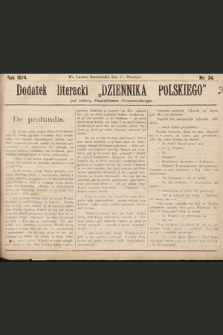 Dodatek Literacki „Dziennika Polskiego”. 1894, nr 37