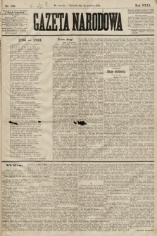 Gazeta Narodowa. 1892, nr 309