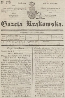Gazeta Krakowska. 1837, nr 276