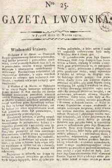 Gazeta Lwowska. 1812, nr 25