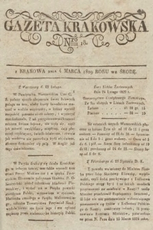 Gazeta Krakowska. 1829, nr 18